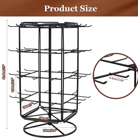 NEW 4 Tier Rotating Earring Display Stands for Selling,Metal Earring Rack Holder - Picture 7 of 8